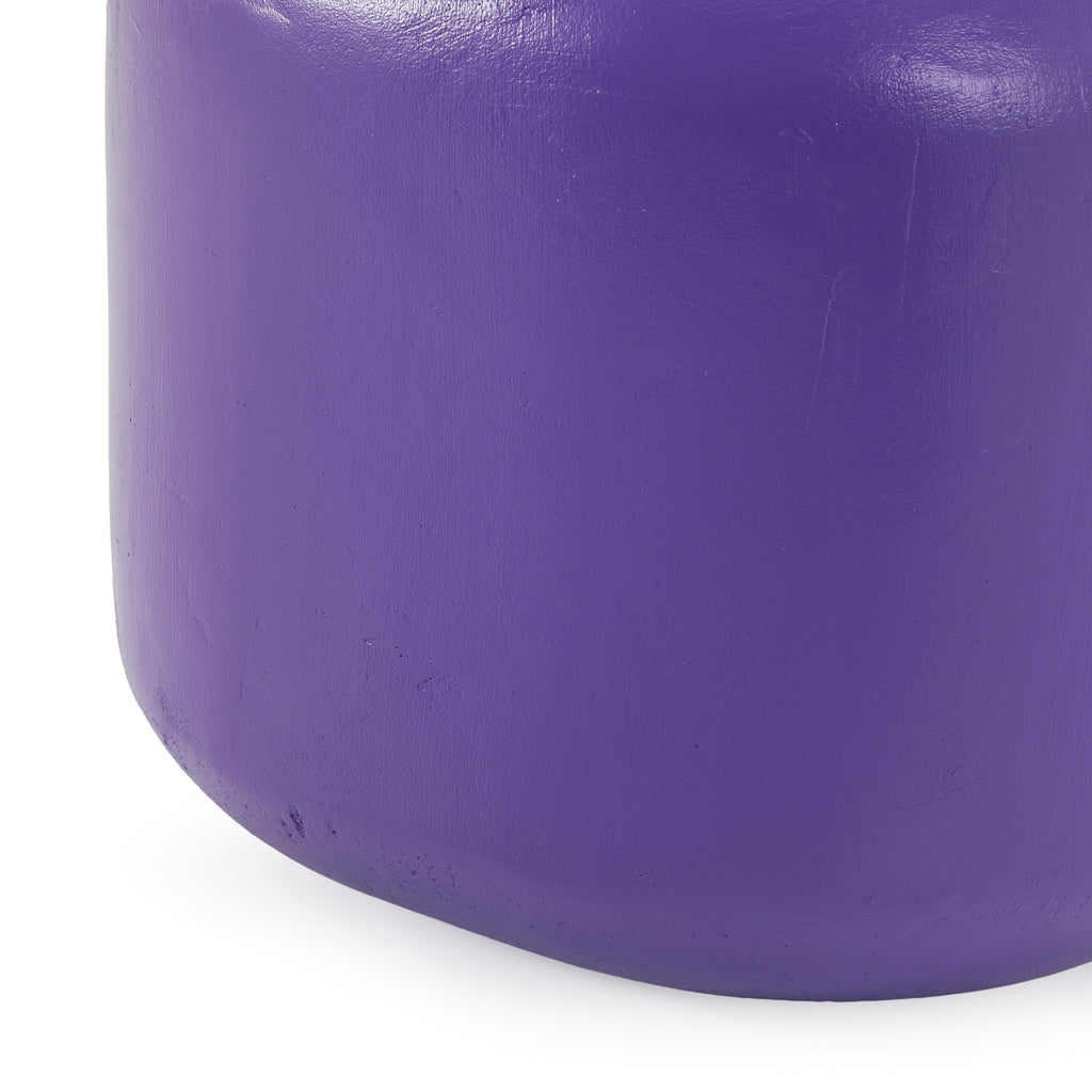 Purple Rounded Ottoman