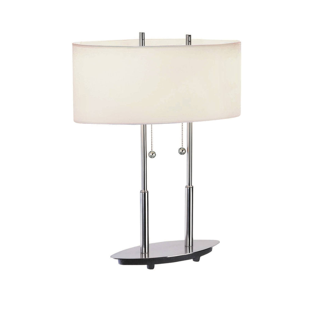 Silver Double Stand Lamp