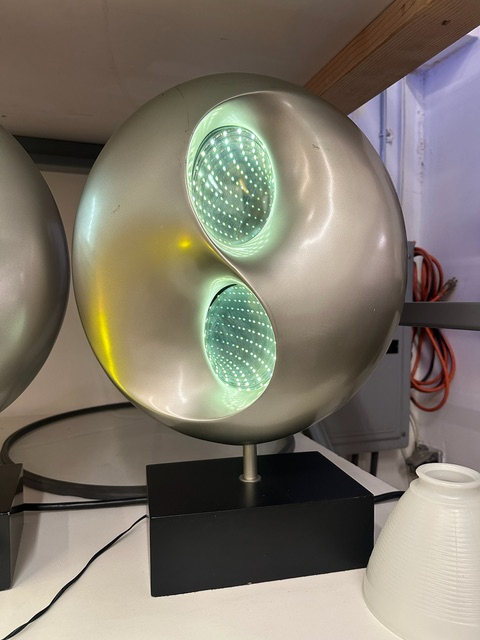 Futuristic Chrome LED Table Lamp