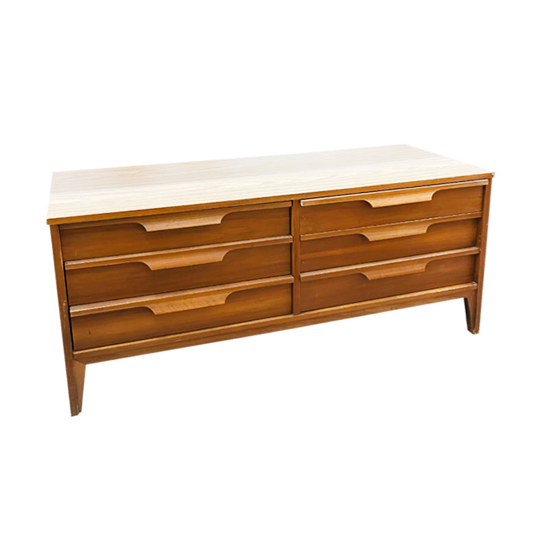 Wooden 6-Drawer Dresser