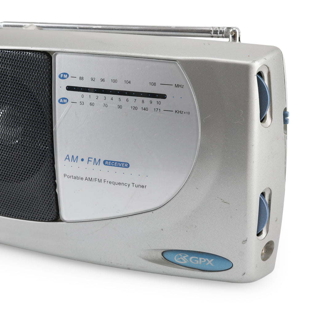 Silver GPX Portable AM/FM Radio