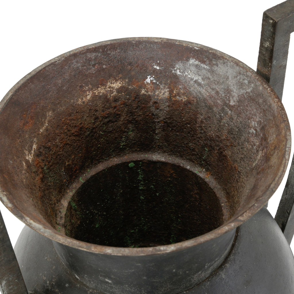Dark Gray Metal Urn