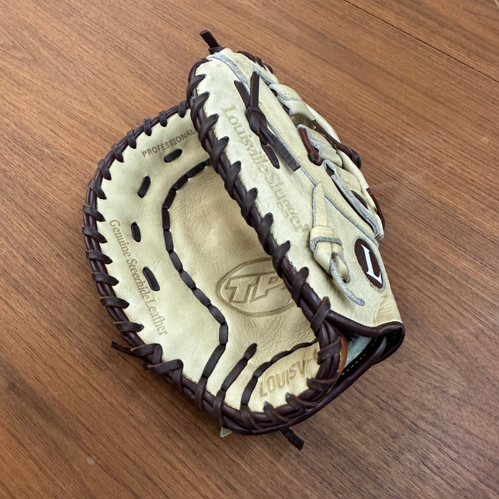 Cream Leather Louisville Slugger Baseball Glove