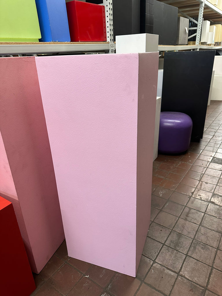 Pink Textured Rectangular Plinth