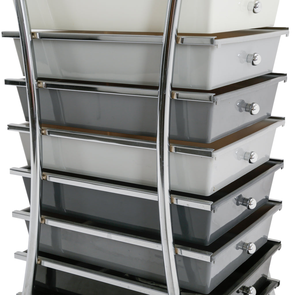 Multi-Color Plastic Drawer Storage Cart