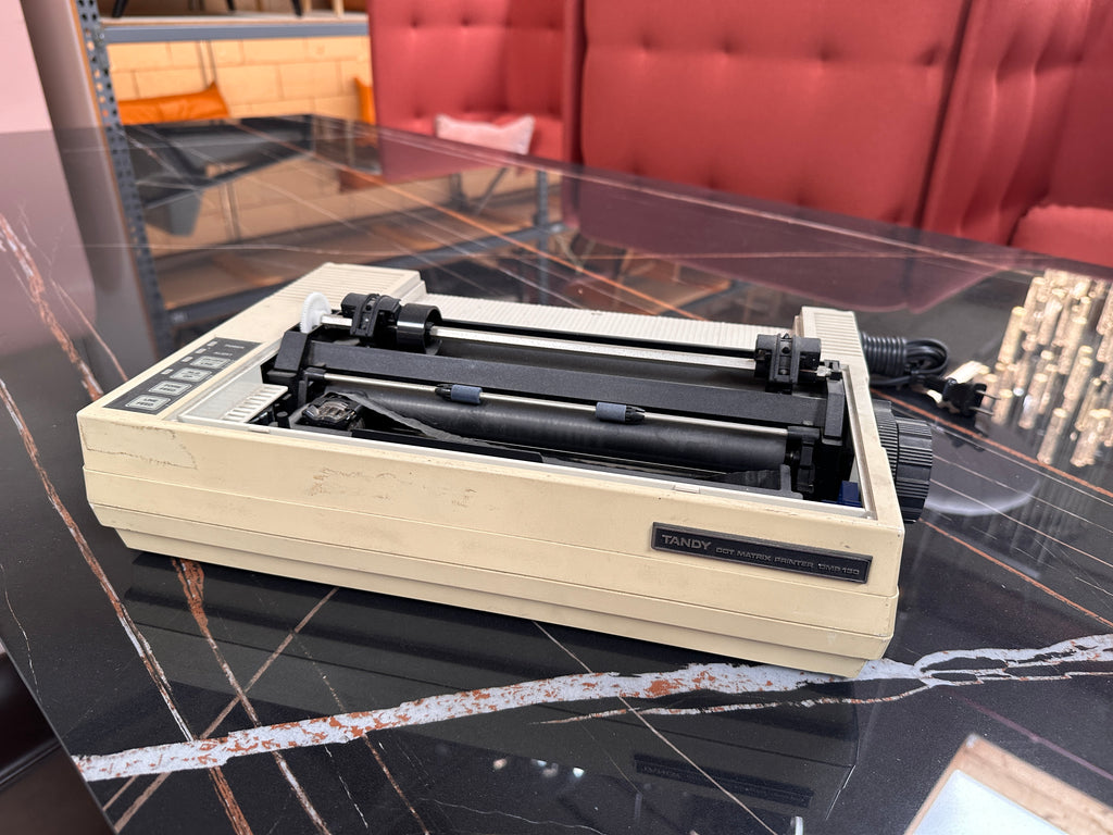 Vintage Beige Plastic Tandy Dot Matrix Printer