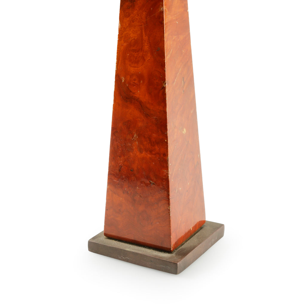 Reddish Brown Obelisk with Dark Base