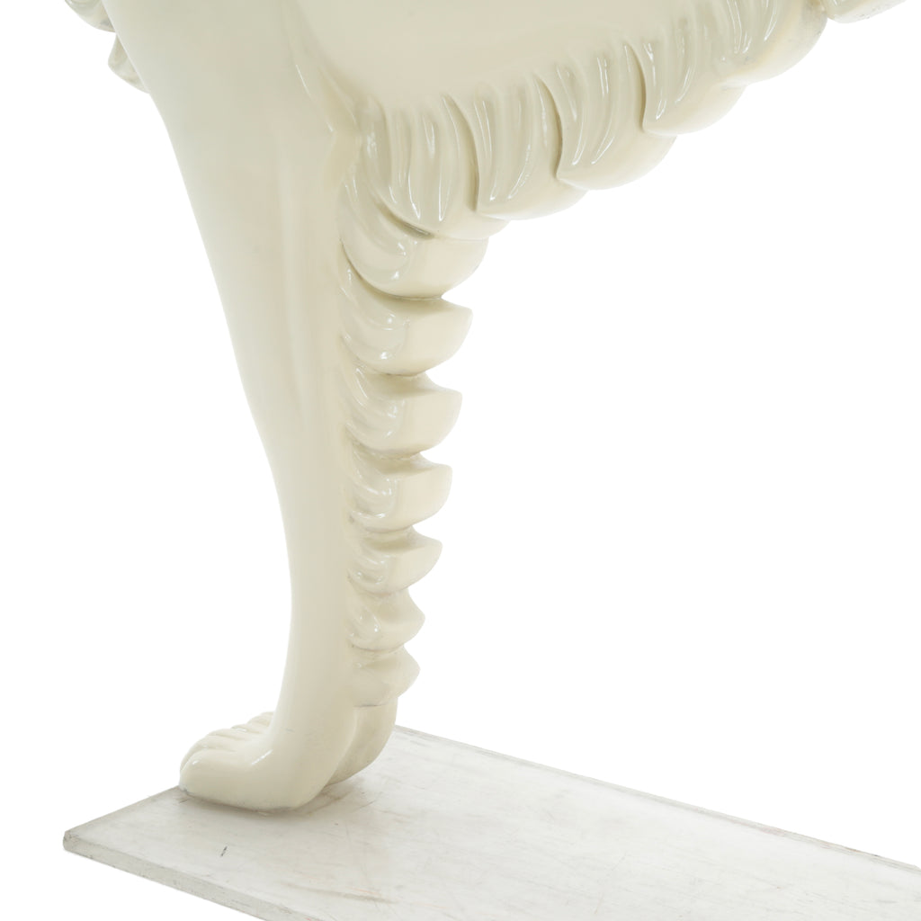 Cream Borzoi/Greyhound Dog Sculpture