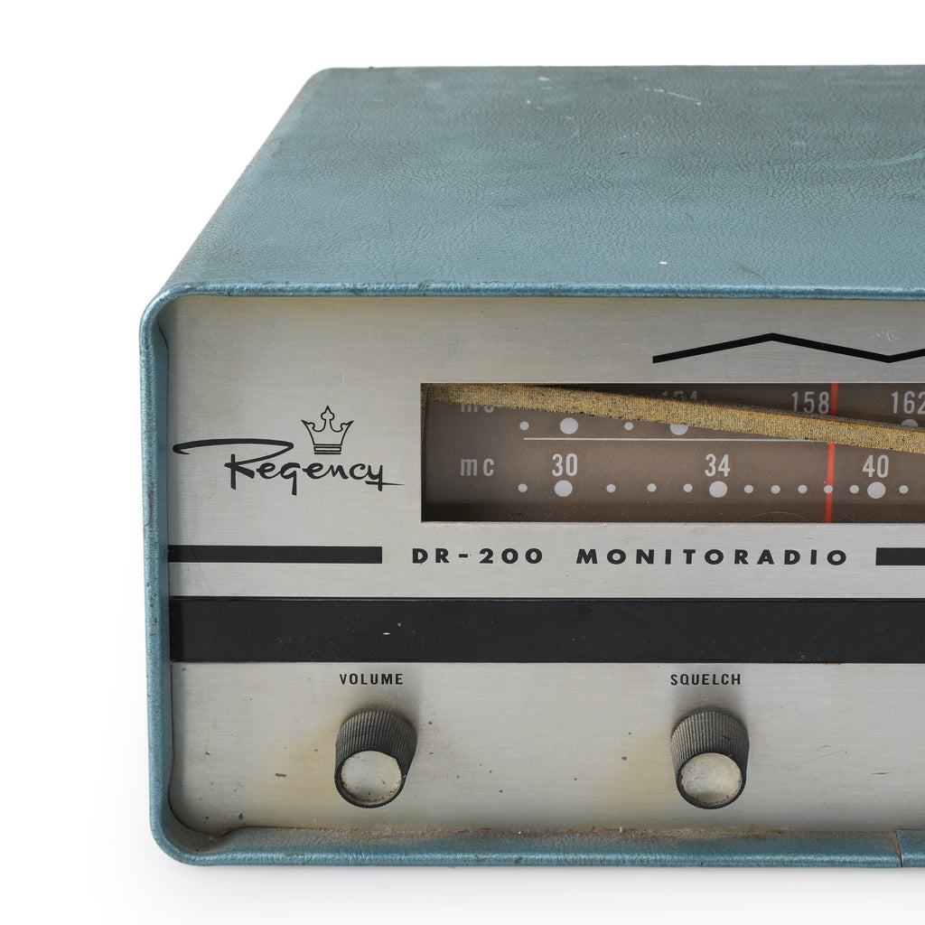 Teal and Silver Regency DR-200 Monitoradio