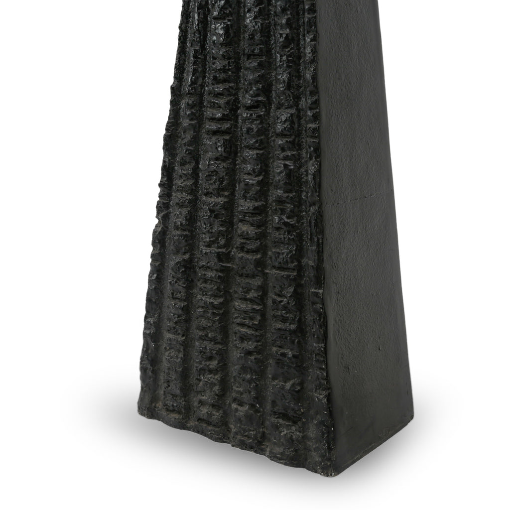 Dark Gray Textured Brutalist Sculptures