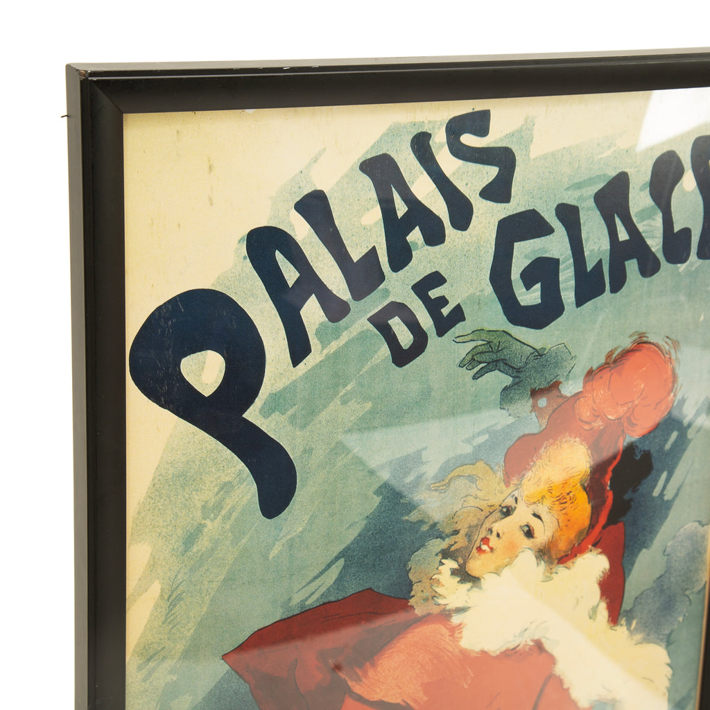 29218 (A+D) Framed Art Nouveau 'Palais de Glace' Poster (20" x 50")