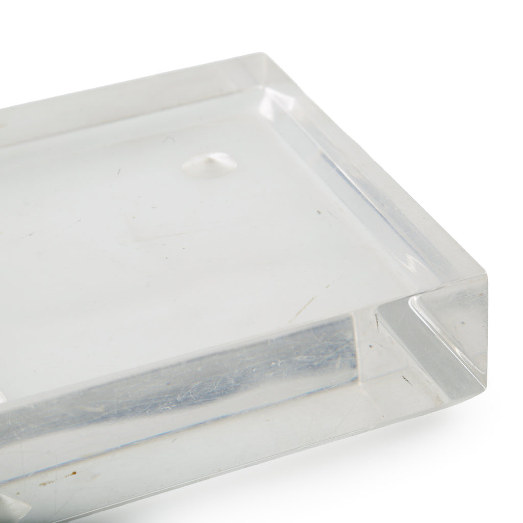 Clear Acrylic Rectangular Base / Coaster with Raised Feet