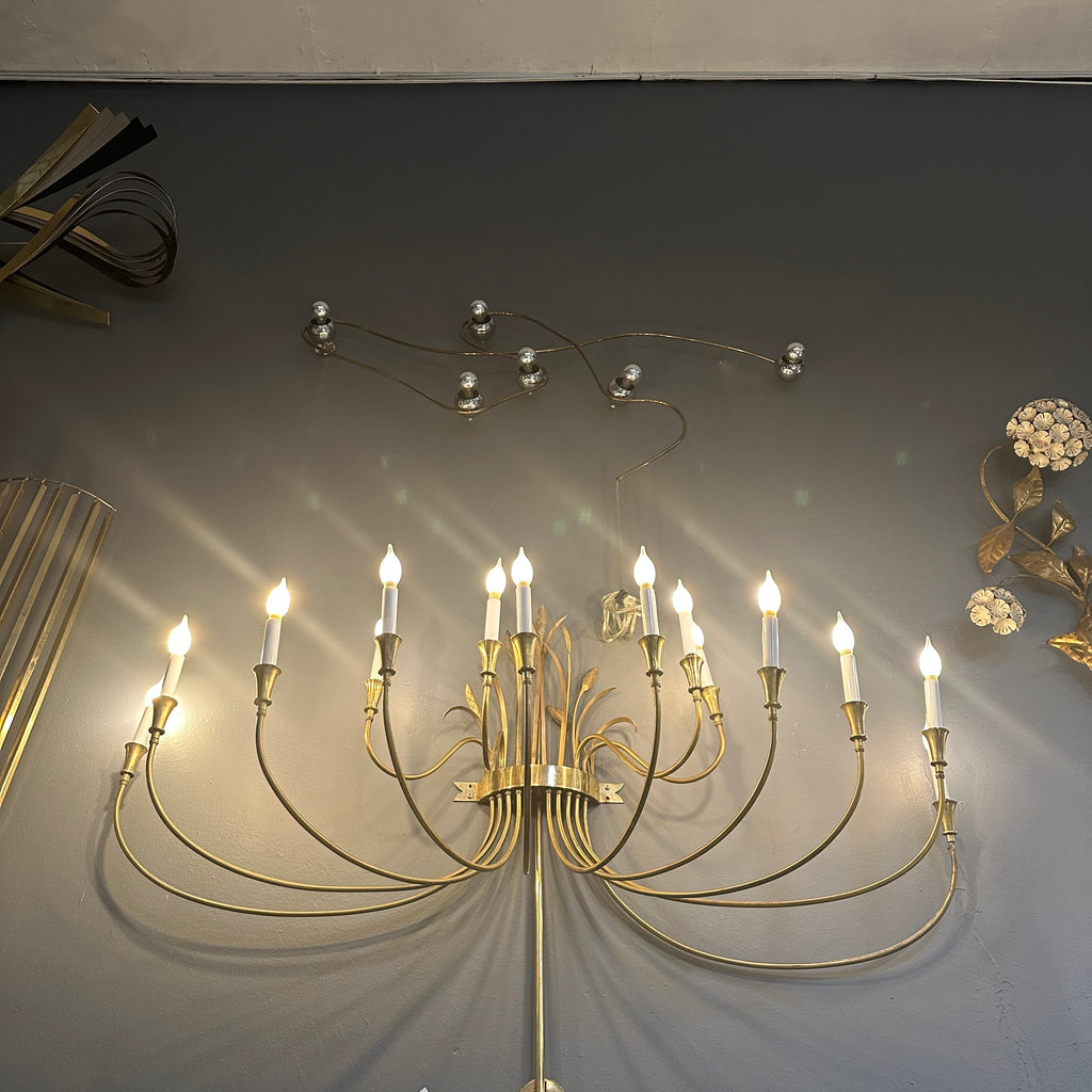 Gold Multi-Arm Candle Style Wall Sconce
