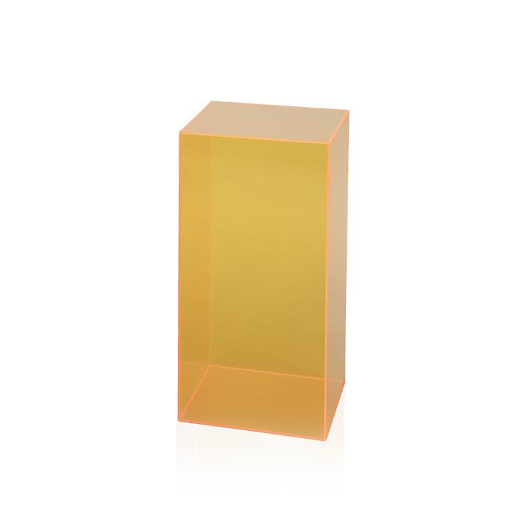Orange Plexi Small Rectangle Pedestal