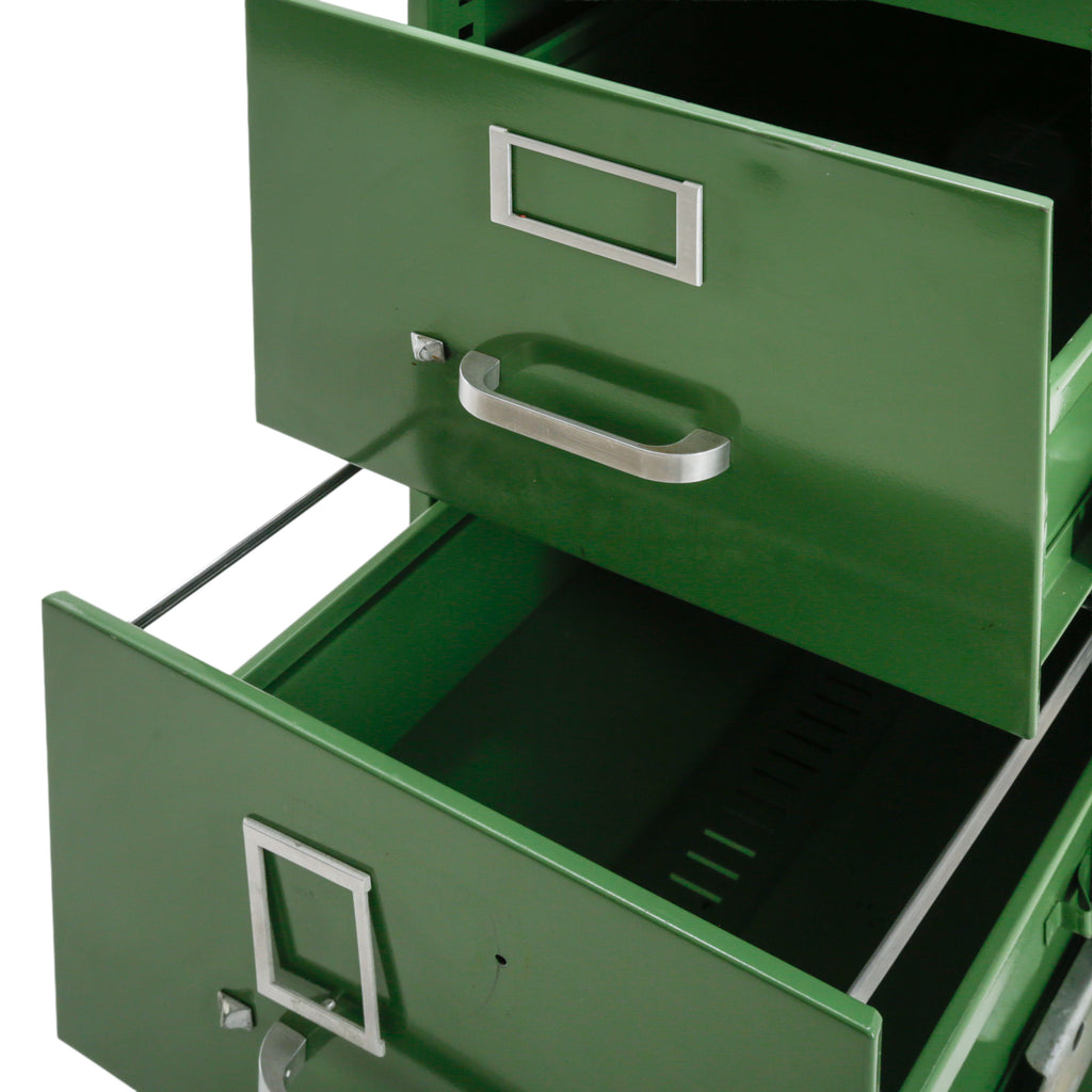 Hunter Green Metal 2-Drawer Filing Cabinet