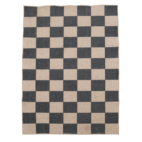 Woven Checkerboard Rug