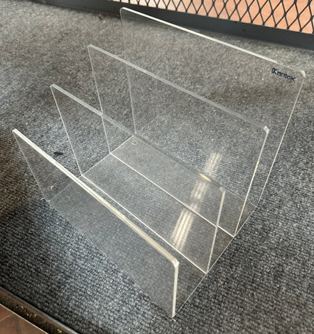Clear Acrylic Multi-Tiered Vertical Document Organizer