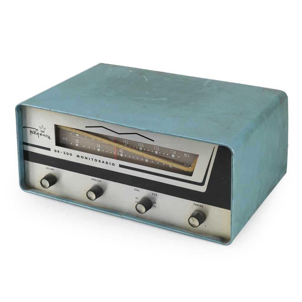 Teal and Silver Regency DR-200 Monitoradio