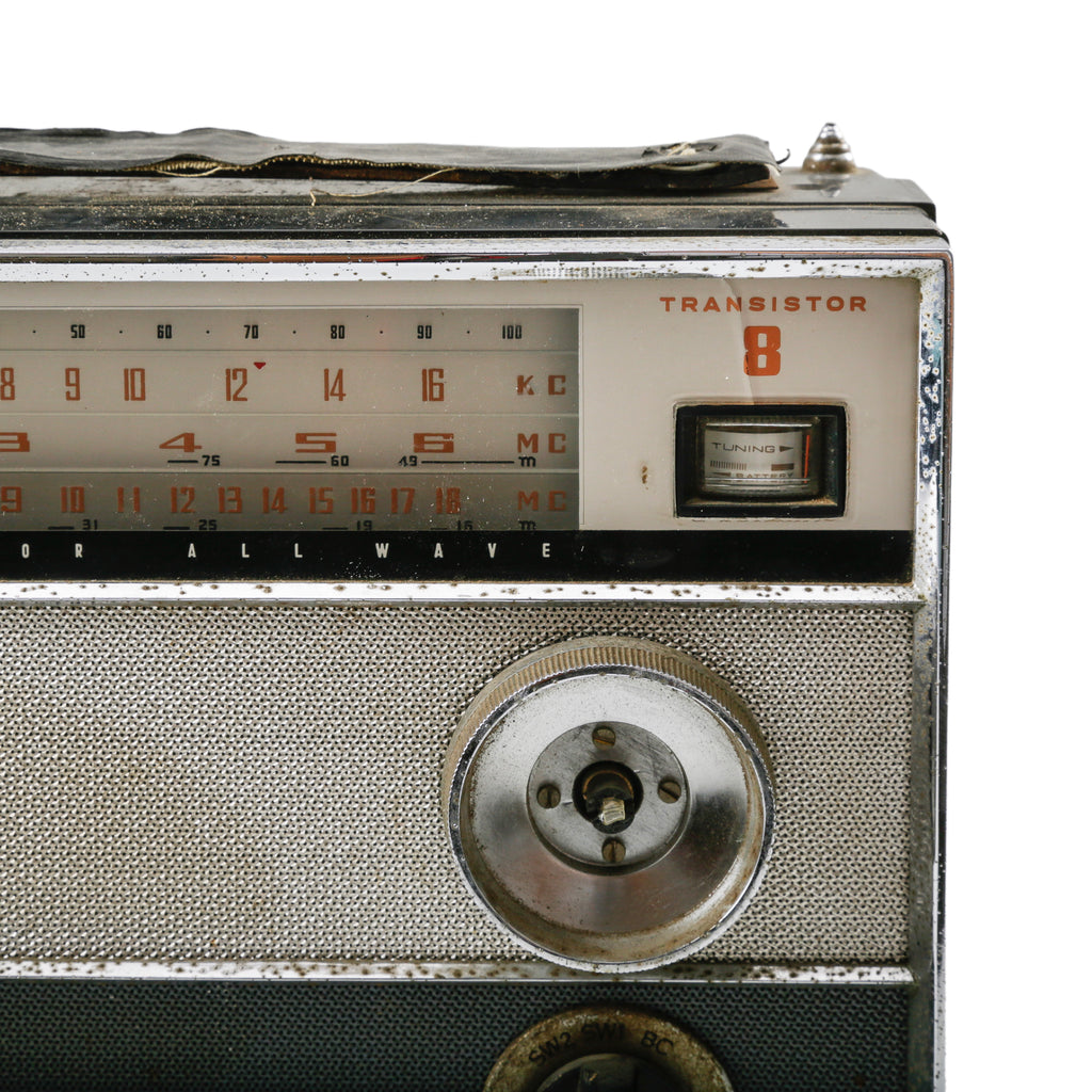 Black & Chrome Transistor All Wave Radio