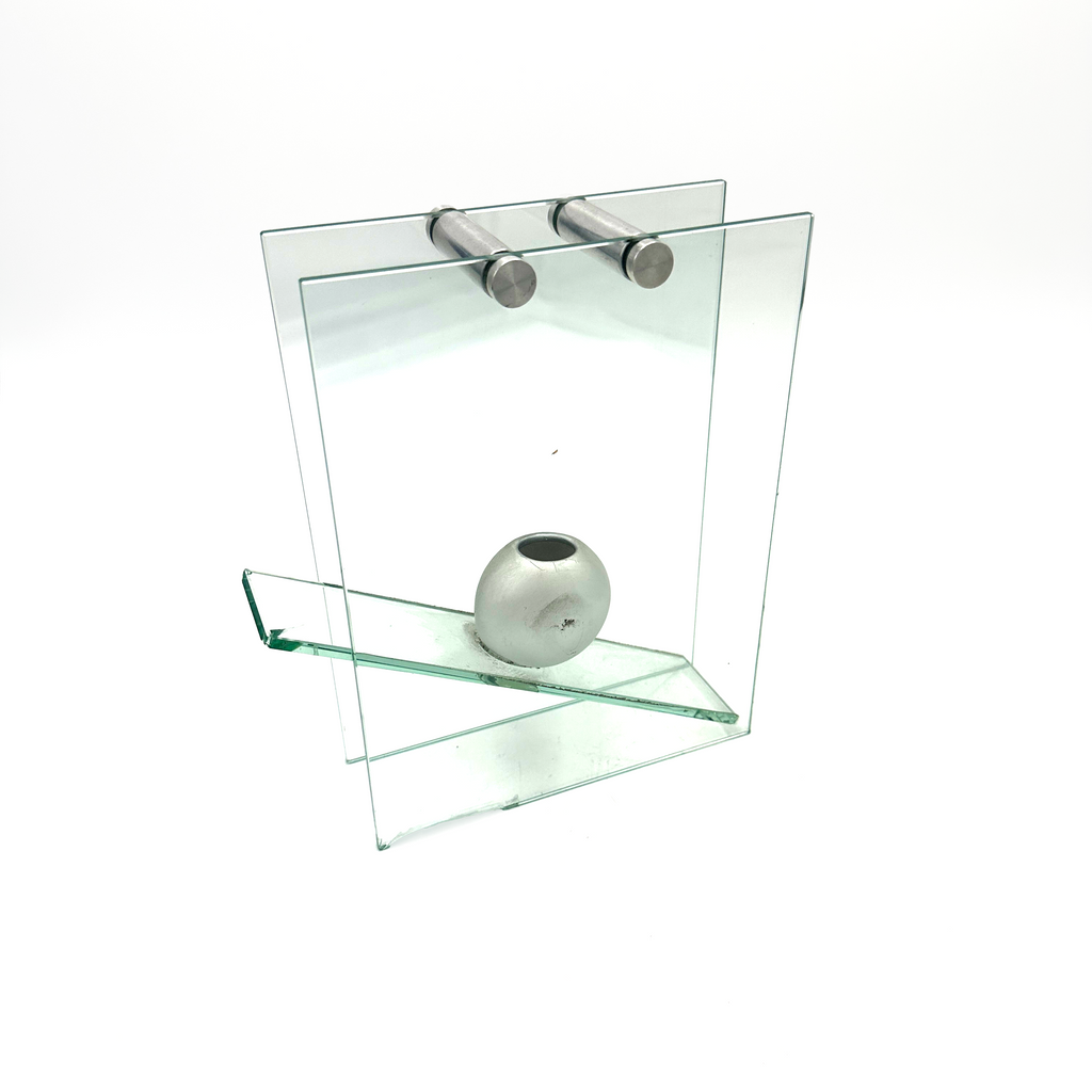 Chrome and Glass and Table Sculpture