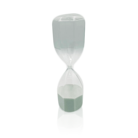 Clear Glass Hexagonal Hourglass