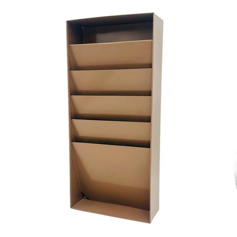 Brown Vertical Paper File Organizer