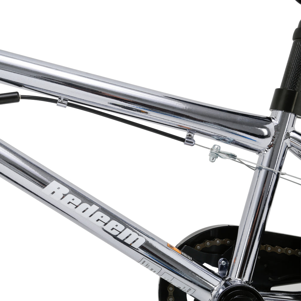Chrome BMX Bicycle with Black Mag Wheels