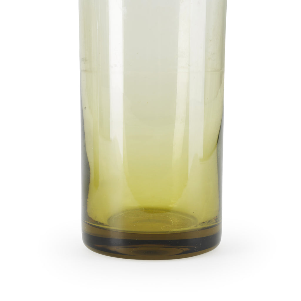 Olive Green Glass Decanter