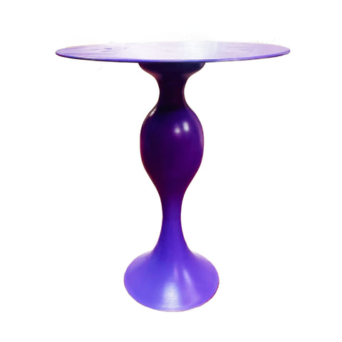 Purple Hourglass Side Table