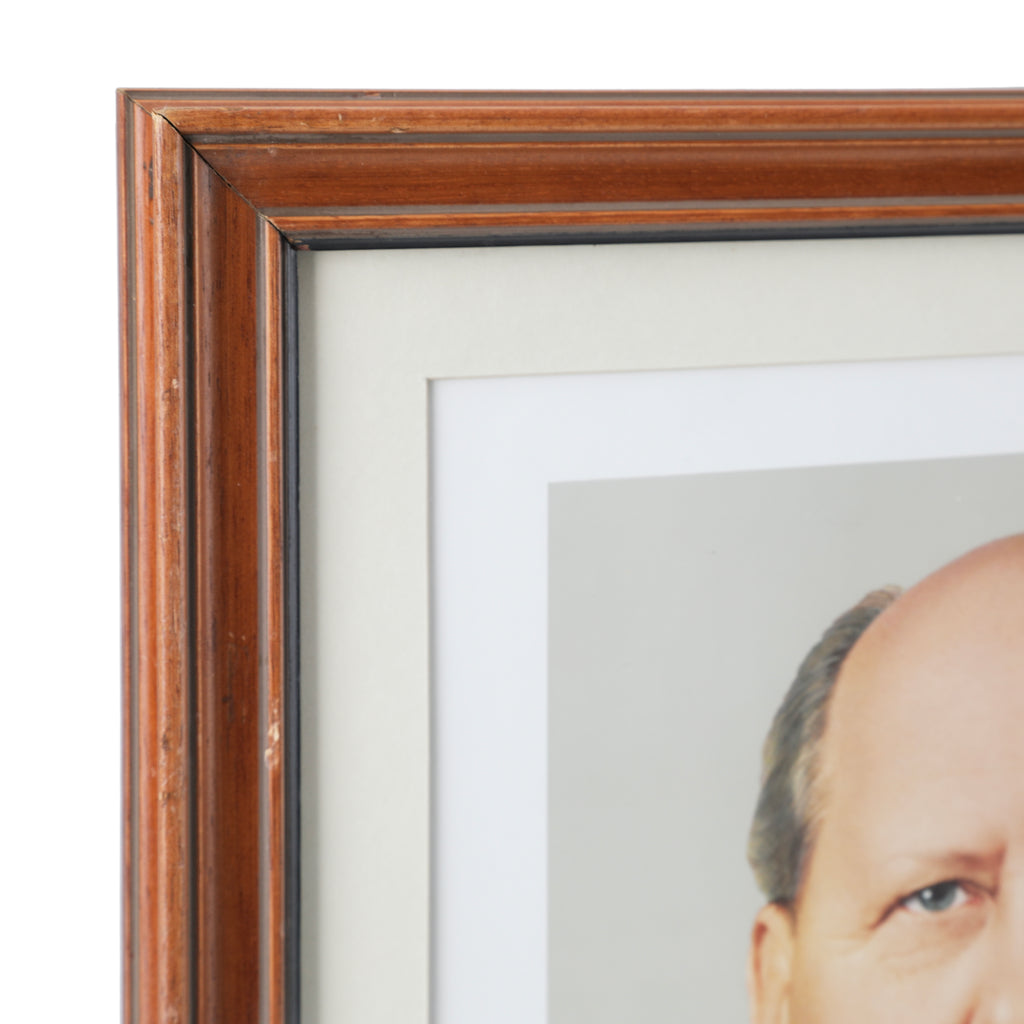 Brown Framed Portrait of Soviet Politician Nikolai Talyzin