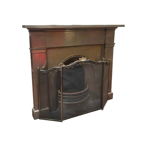 Brass Fireplace Facade