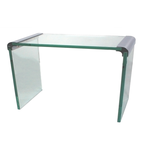 Waterfall Chrome and Glass Table