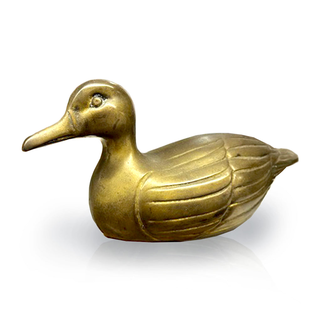 Brass Duck Paperweight