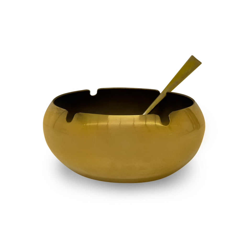 Small Gold Bowl with Spoon