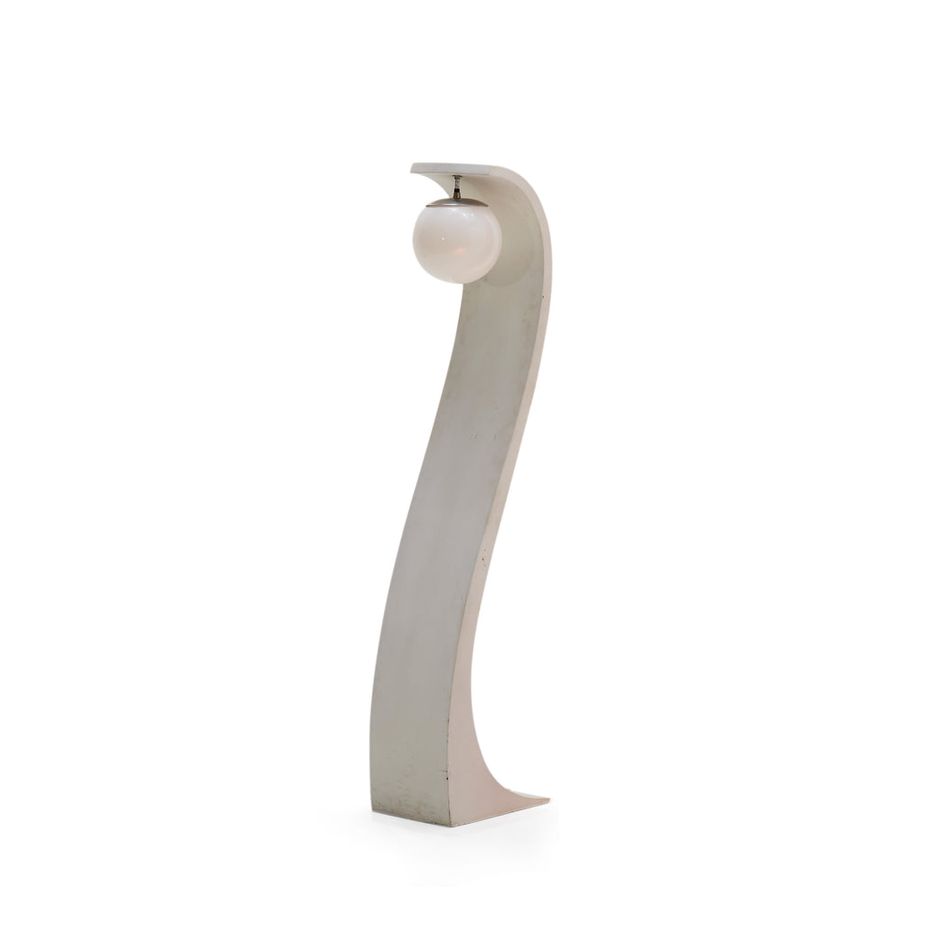 Small White Modeline Floor Lamp
