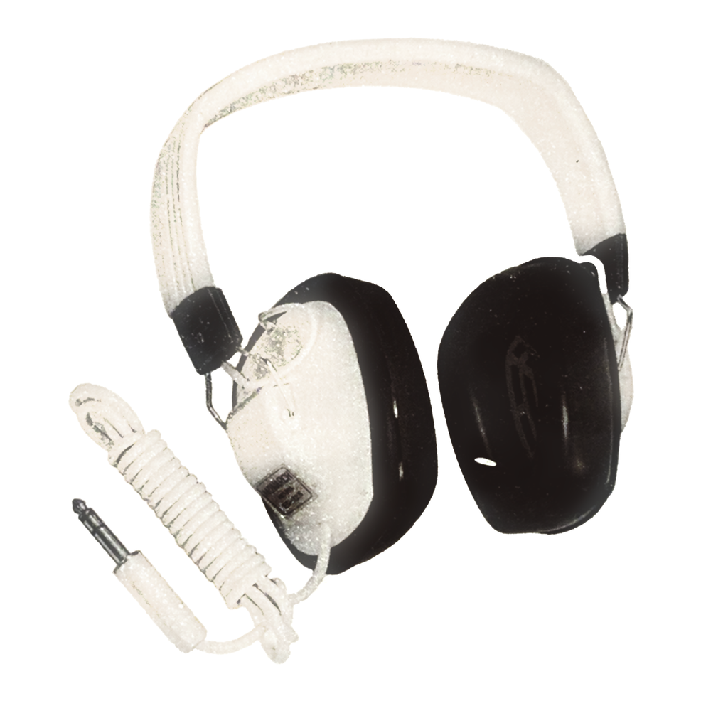 White Vintage Over-Ear Headphones