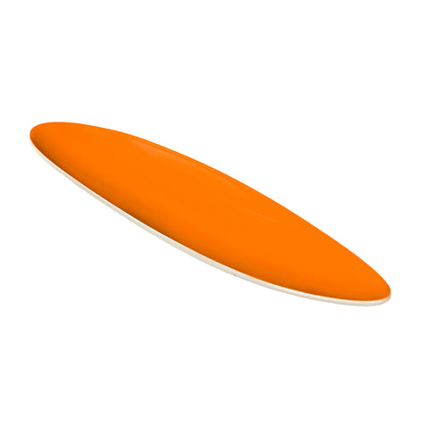 Orange / White Ceramic Oval Tray