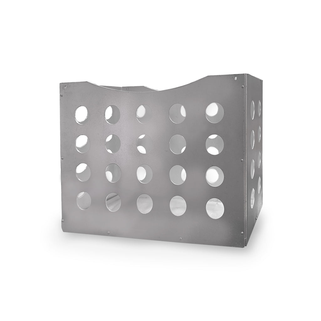 Silver Industrial Perforated File Holder
