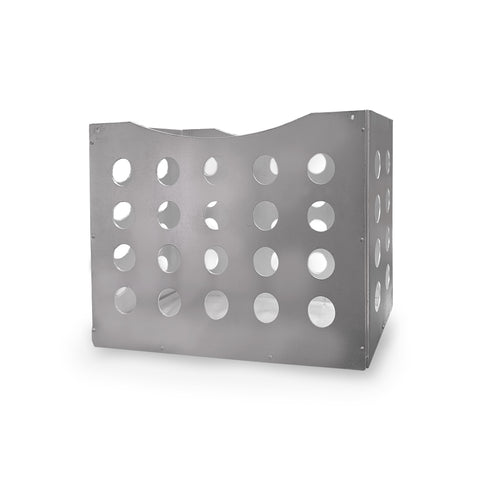 Silver Industrial Perforated File Holder