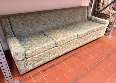 Paisley Print Four Seater Sofa