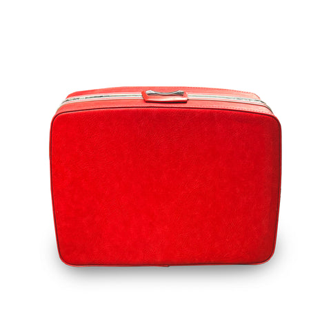 Red Leather Suitcase