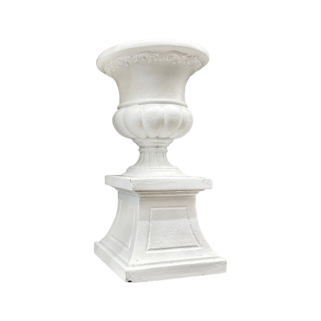 White Classical Stone Urn