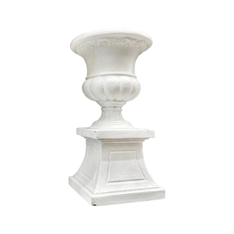 White Classical Stone Urn