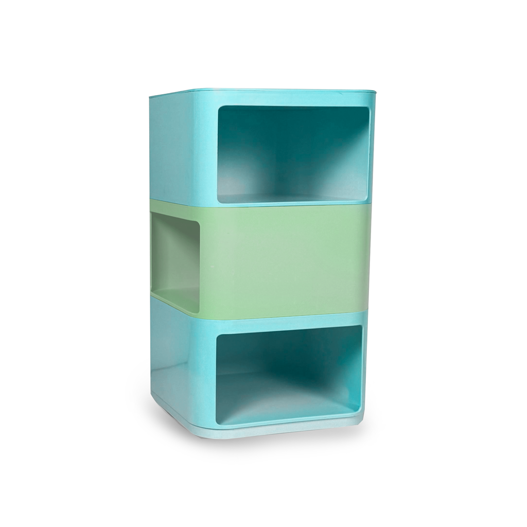 Blue Stacked Shelving - Short