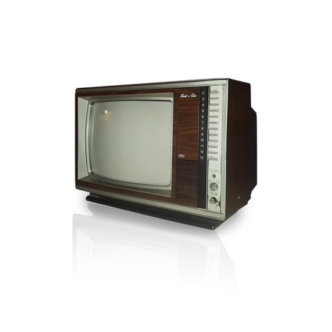 Wooden Framed Vintage TV