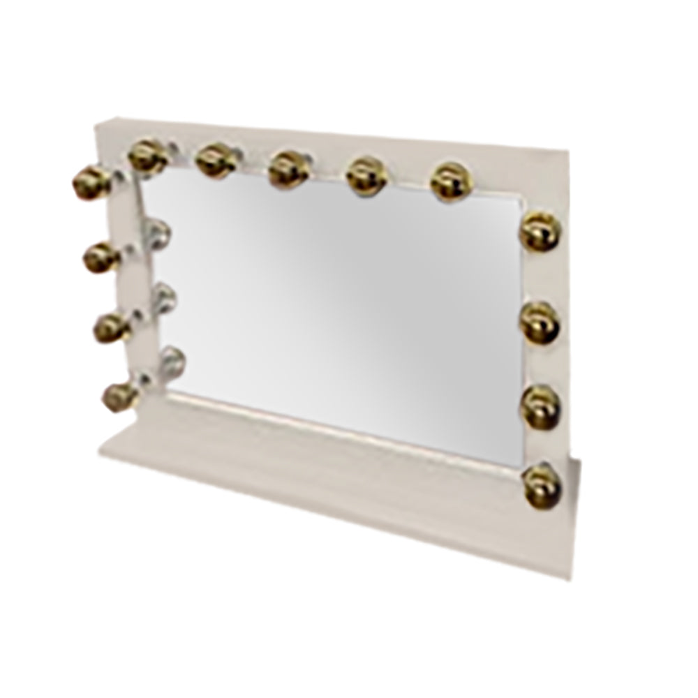 Vanity Mirror With Gold Lights