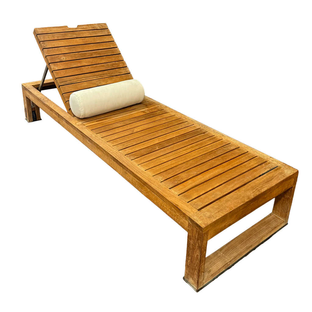 Wood Outdoor Chaise