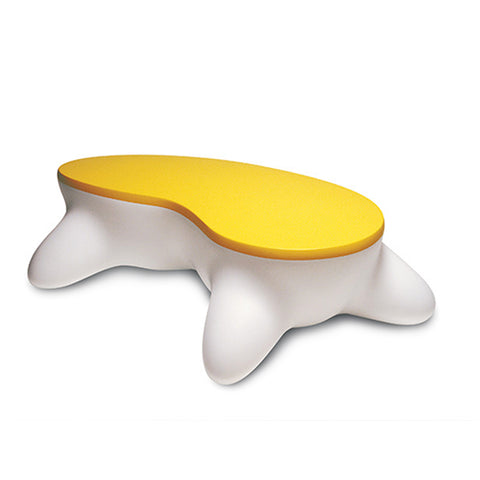 Yellow Mod Kidney Bean Coffee Table