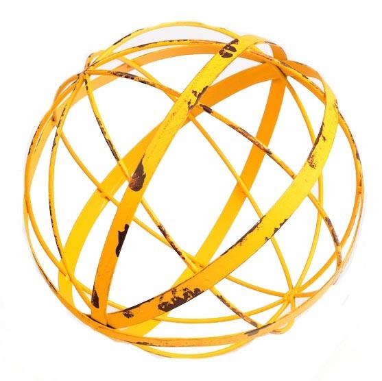 Yellow Metal Wire Ball