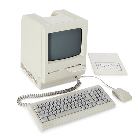 Vintage Apple Macintosh Plus Computer + Keyboard + Mouse